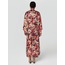 Alleggria Olivia Siyah Zemin Renkli Çiçekli Saten Uzun Kimono E64815