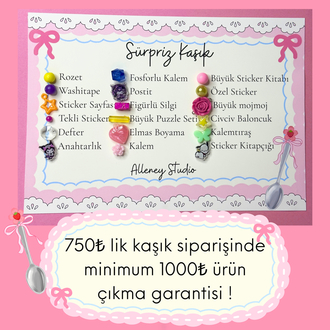 Sürpriz Kaşık Kırtasiye Temalı