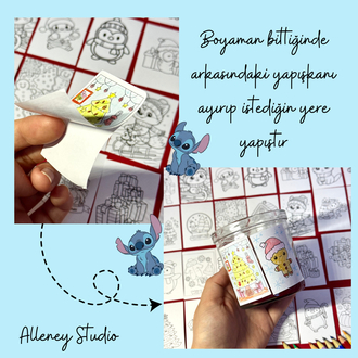 Stitch Sticker Boyama Kitapçığı