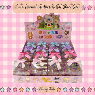 Cute Animal Babies Washitape Seti Şeffaf
