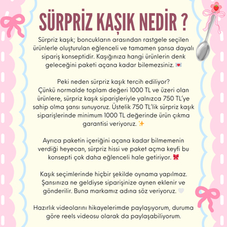 Sürpriz Kaşık Kırtasiye Temalı