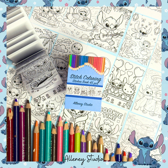 Stitch Sticker Boyama Kitapçığı
