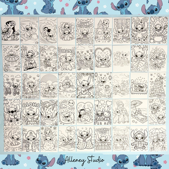 Stitch Sticker Boyama Kitapçığı