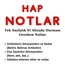 Hap Notlar (Dönüşüm Tabloları)