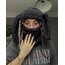 Siyah Peluş Bunny Balaclava