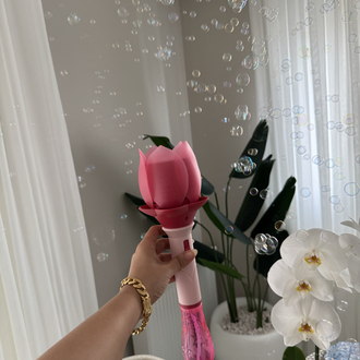 Laleli baloncuk tabancası 