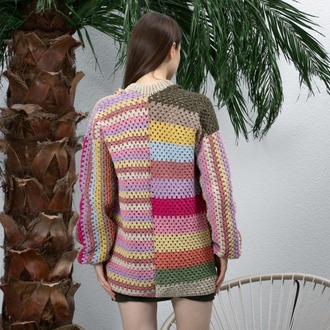 Patchwork Örgü Hırka