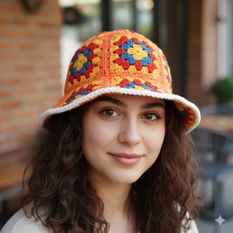 Turuncu hanımdilendi şapka