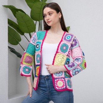 Patchwork Örgü Hırka