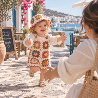 Örgü bebek Tulumu ve Şapkası