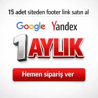 Footer Link : DA-PA Yüksek 15 Adet Site 1 AYLIK
