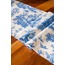 Saks Püsküllü, İngiliz Köylüler Desen 40x140cm Runner