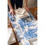 Saks Püsküllü, İngiliz Köylüler Desen 40x140cm Runner