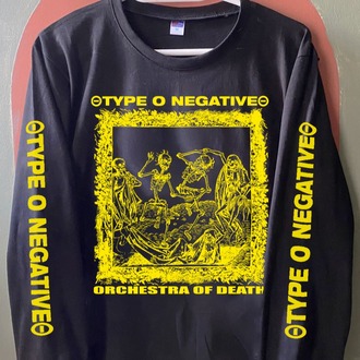 Type O Negative - Orchestra of Death - YELLOW PRINT - LONG SLEEVE Tshirt #gothic #metal