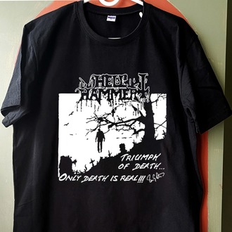 Hellhammer - Triumph of Death - Black Tshirt 4 colors Options #Hellhammer #blackmetal