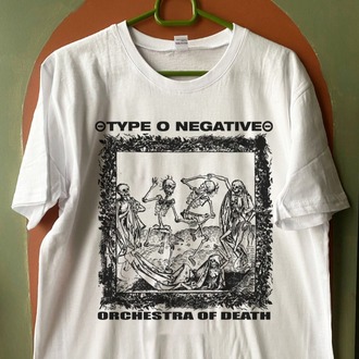 Type O Negative - Orchestra of Death - WHITE - Tshirt #gothic #metal #doom