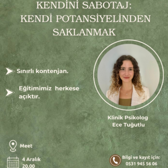 Kendini Sabotaj: Kendi Potansiyelinden Saklanmak