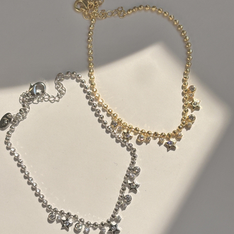 VİP yıldızlar charm bileklik gold