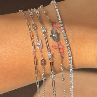 Vip Ataç zincirli mini çiçek bileklik