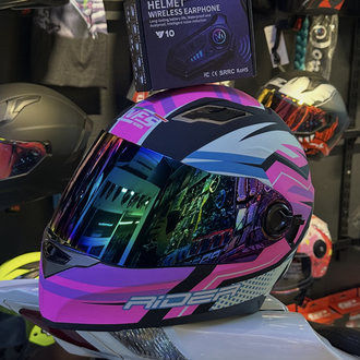 Kask + İnterkom + siyah vizör