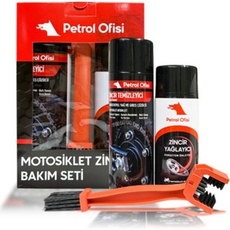 Petrol Ofisi ZİNCİR BAKIM SETİ ( Fırçalı,Zincir Yağlayıcı ve Temizleyici Set)