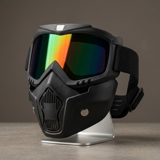 Cross Motosiklet ve Bisiklet Gözlüğü Açık Kask Maskesi Süngerli Lastikli