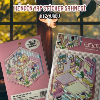 Kız Yurdu temalı sticker yapboz seti