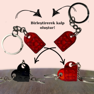 Kalp Anahtarlık Lego