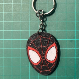Spider-Man Maske Tasarımlı Özel Kesim Anahtarlık