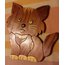 Wood Intarsia Pattern: Cat