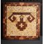 Ram's horn, Wood mosaic, 1408 pieces.