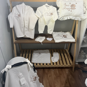 Müslin set ve bornoz seti