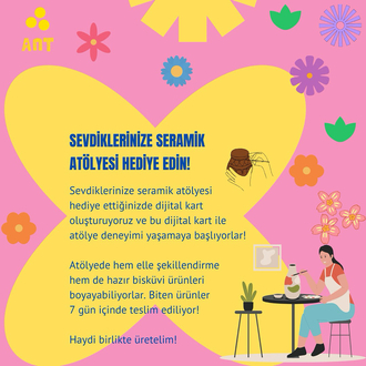 Seramik Atölyesi hediyesi dijital kart!
