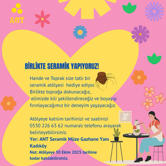 Seramik Atölyesi hediyesi dijital kart!
