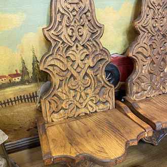 Ahşap oyma şamdanlık 47x21