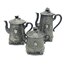 Alman, WMF fabrikasında, 1880-1918 yılları arasında, Brittanya metalinden üretilmiş pot takımı.