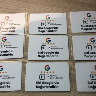 Google Yorum Kartı — NFC Temaslı Yorum Toplama Kartı