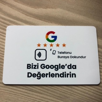 Google Yorum Kartı — NFC Temaslı Yorum Toplama Kartı