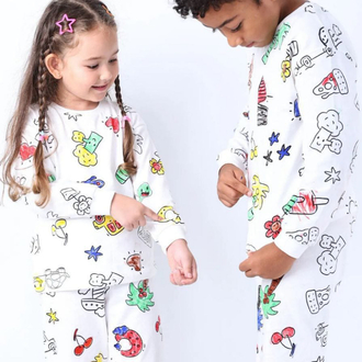Unisex boyanabilir pijama takımı
