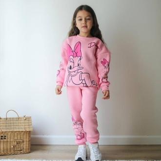 Daisy Model Üç İplik Kışlık Yumuşak Kız Çocuk Takım