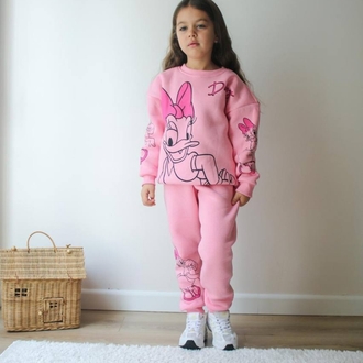 Daisy Model Üç İplik Kışlık Yumuşak Kız Çocuk Takım