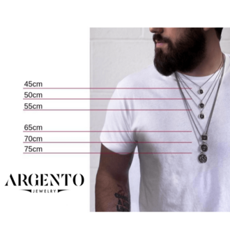 925 Ayar Gümüş Kalkan ve Kılıç Figürlü Erkek Kolye
