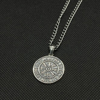 925 Ayar Gümüş Vegvisir (Viking Yol Gösterici)