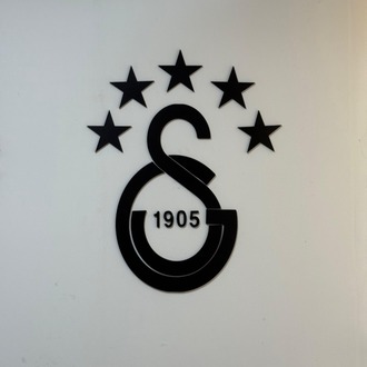 GALATASARAY LOGOSU 5 YILDIZLI SİYAH