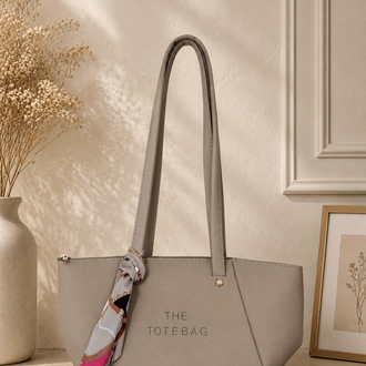 Totebag Fular Aksesuarlı Çanta ✨