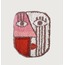 Mask Desenli Tasarım Nakış Sweatshirt