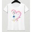 Kalp Çi̇zen Kız Tasarım Anne-kız Kombin Tshirt (adet Fiyattır)