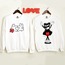 Mickey Mouse ve Minnie Mouse Kalp Tasarım Sevgili Kombin (adet fyattır)