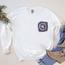 Motifli Patchworklü Sweatshirt