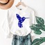 Nazar Boncuklu Kuş Tasarım Sweatshirt
